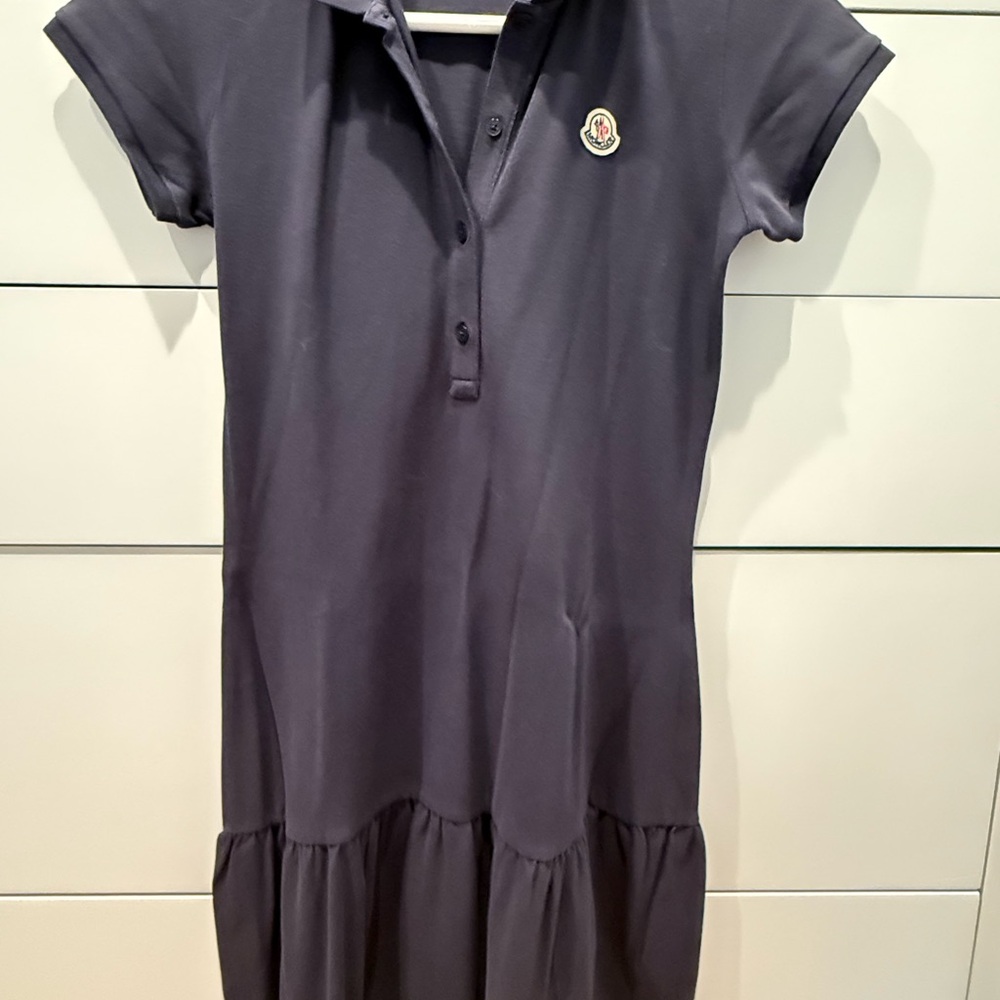 Moncler Charcoal Polo Dress